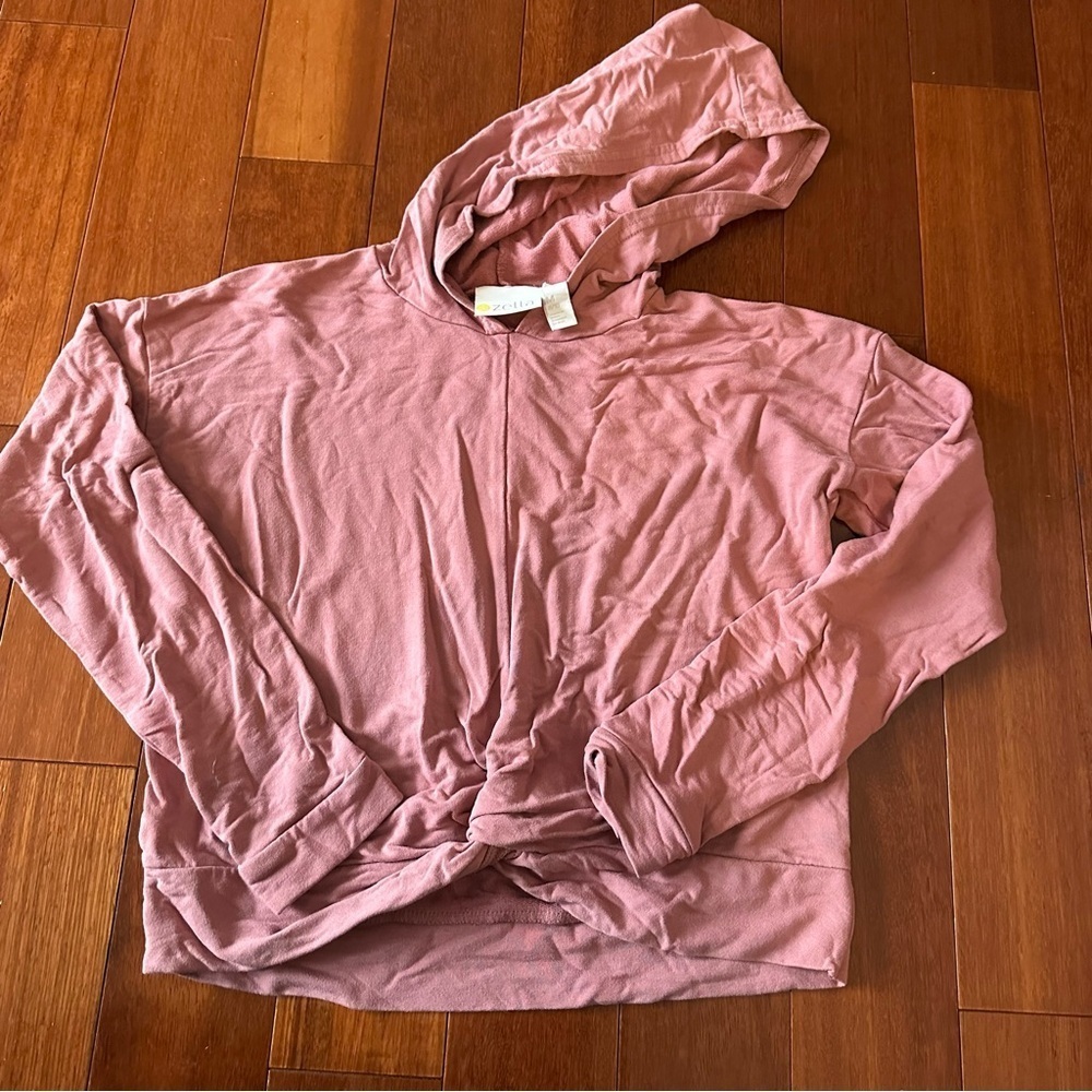 Girls Zella Pink Hooded Sweatshirt